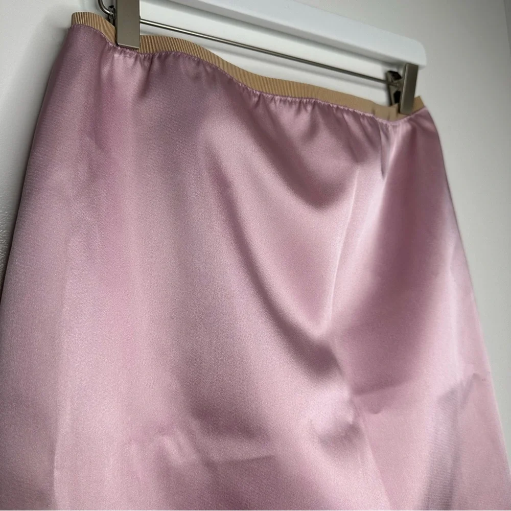 NWT MARC JACOBS Duchesse-satin Skirt In Baby Pink Size 6 - Picture 4 of 10